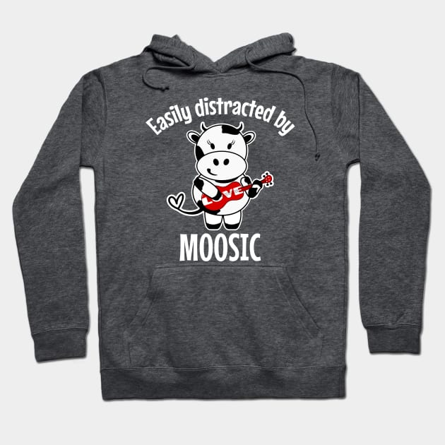 Easily Distracted by Moosic Hoodie by DeliriousSteve